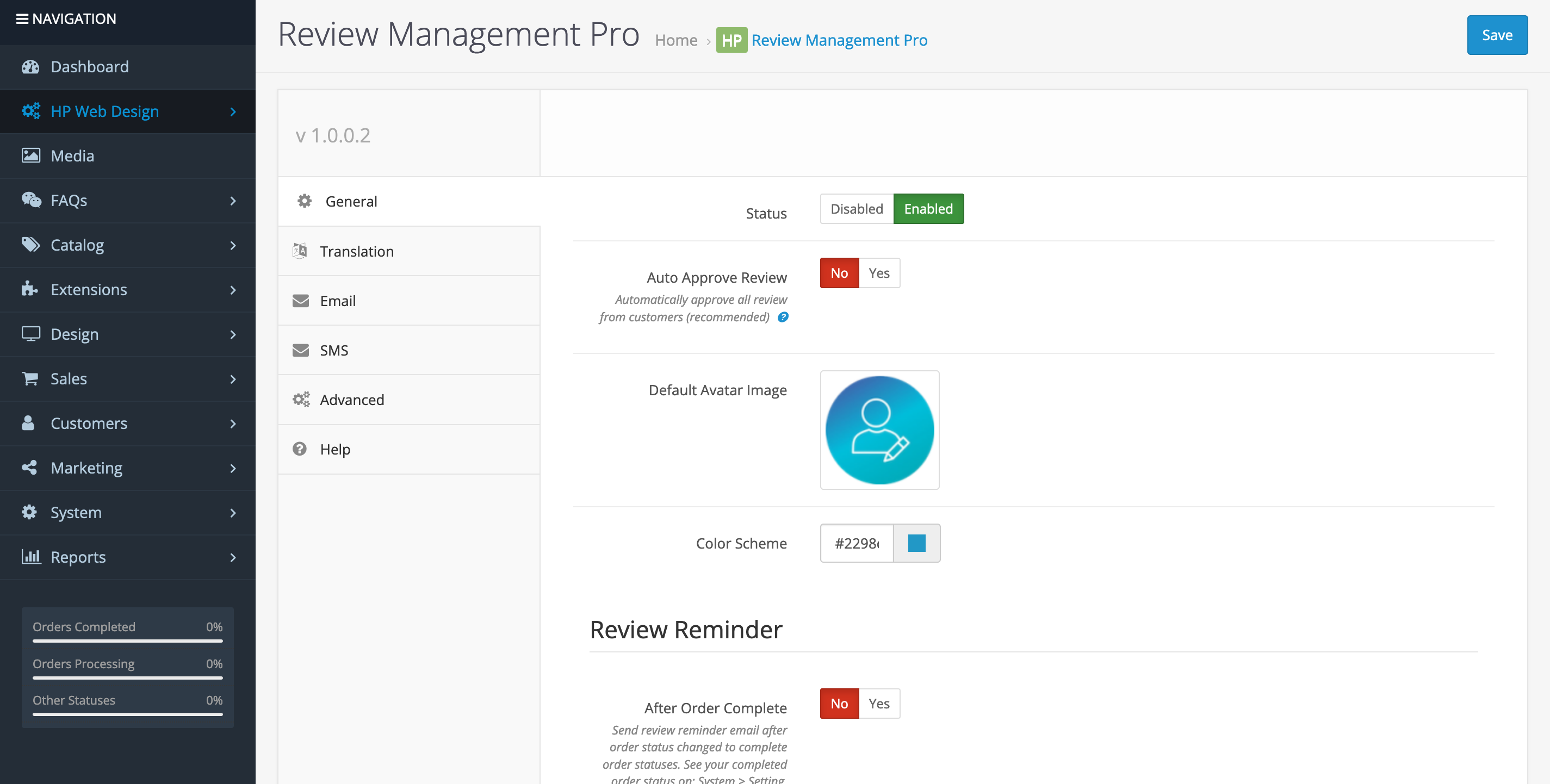 product review management pro opencart